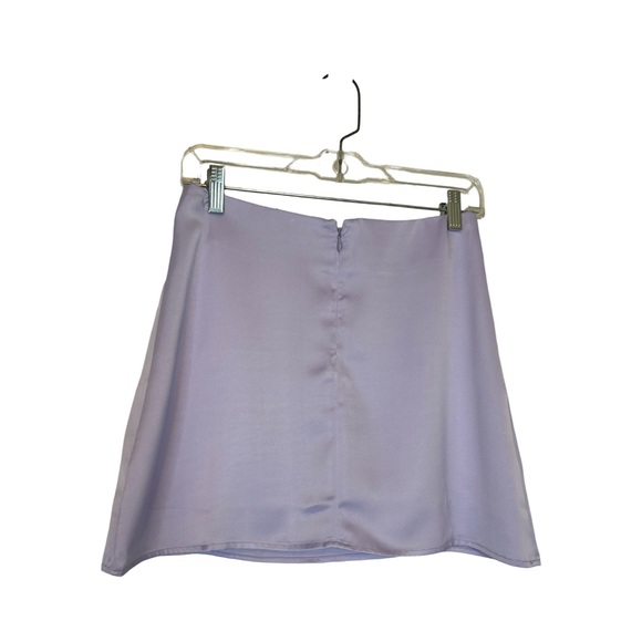 NWT weworewhat lavender satin mini slip skirt size small night out flirty - Picture 2 of 7